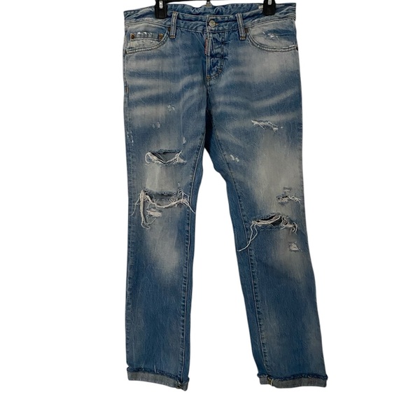 DSQUARED Denim - DSQUARED2 Italy Distressed Jeans Italy 48